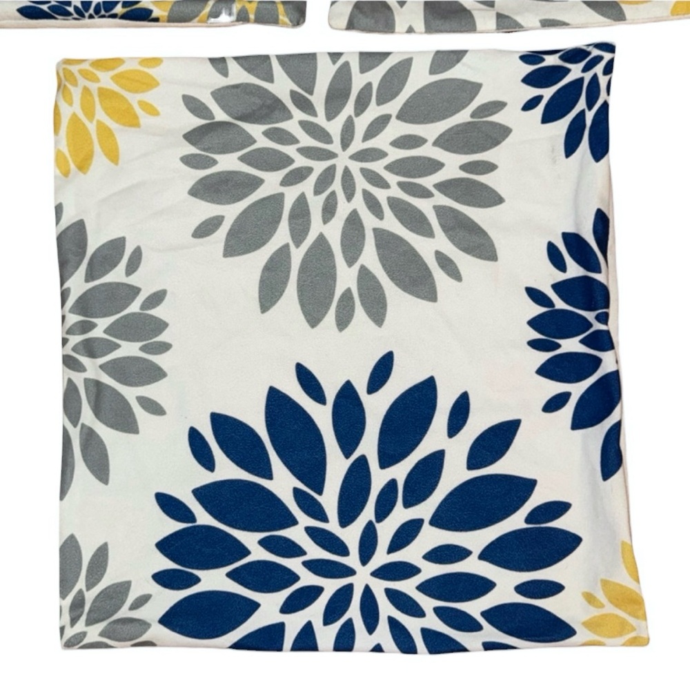 Floral Decorative Throw Pillow Covers 18”x18”  (Set of 3) - Picture 5 of 9